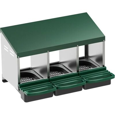 Fudajo Pondeгro triple avec plateau - Nid pour poules - Publicité Fudajo Pondeгro triple avec plateau - Nid pour poules - Publicité