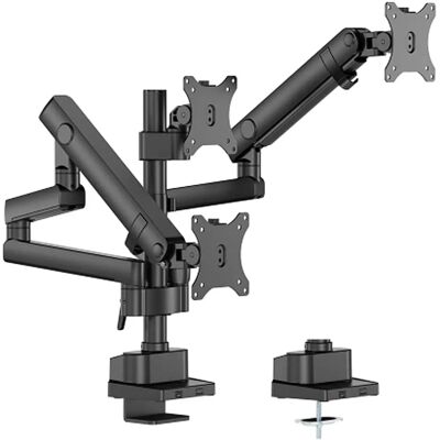 Wiltec Dreifach Monitorhalterung mit VESA 360° - Für 17-27" Monitore Wiltec Dreifach Monitorhalterung mit VESA 360° - Für 17-27" Monitore