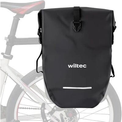 WILTEC - 25L PVC - PVC 500D - porte-bagages 8-16mm - Sacoche vélo - Publicité WILTEC - 25L PVC - PVC 500D - porte-bagages 8-16mm - Sacoche vélo - Publicité