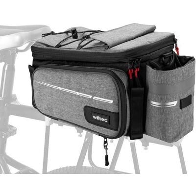 Wiltec - Bike Bag 20L - Gris - Waterproof - Backpack - Publicité Wiltec - Bike Bag 20L - Gris - Waterproof - Backpack - Publicité