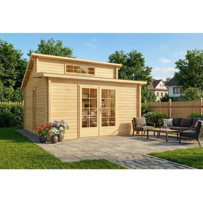 Alpholz - Lausitz - 40 mm - 420 x 420 cm - Gartenhaus Alpholz - Lausitz - 40 mm - 420 x 420 cm - Gartenhaus