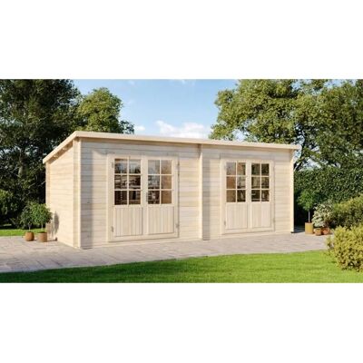 Alpholz Gartenhaus Maria Twin - Robuste 40mm Wand - Gartenhaus Alpholz Gartenhaus Maria Twin - Robuste 40mm Wand - Gartenhaus