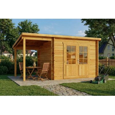 Alpholz - Maria - Wandstärke 28 mm - Schleppdach - Gartenhaus Alpholz - Maria - Wandstärke 28 mm - Schleppdach - Gartenhaus