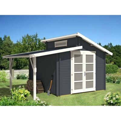 Alpholz Gartenhaus Aktiva - 28mm Wandstärke - Seitendach - Gartenhaus Alpholz Gartenhaus Aktiva - 28mm Wandstärke - Seitendach - Gartenhaus