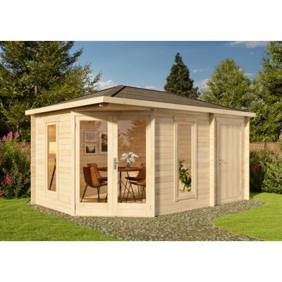 Alpholz Liwa Compact Gartenhaus - Walmdach, Fenster, Stauraum Alpholz Liwa Compact Gartenhaus - Walmdach, Fenster, Stauraum