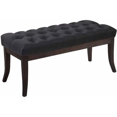 Panca Ramses in Tessuto - Elegante 100cm Nero Panca Ramses in Tessuto - Elegante 100cm Nero