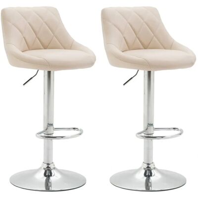 Homestoreking Lazio Tabouret de Bar Réglable - Simili Cuir, Base Chromée - 83-104cm - Publicité Homestoreking Lazio Tabouret de Bar Réglable - Simili Cuir, Base Chromée - 83-104cm - Publicité