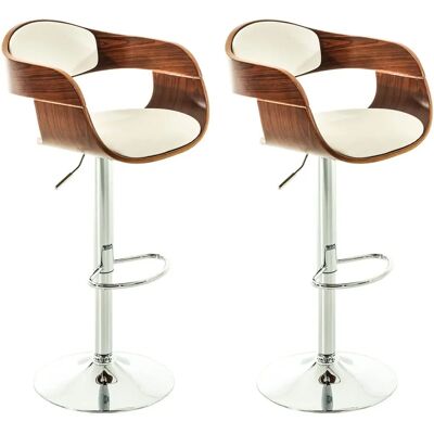 CLP Kingston Set 2 Retro Barhocker - Höhenverstellbar & Drehbar CLP Kingston Set 2 Retro Barhocker - Höhenverstellbar & Drehbar