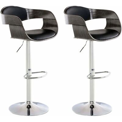 Homestoreking 2 Chaises Hautes Kingston Similicuir Hauteur réglable 88-102cm - Publicité Homestoreking 2 Chaises Hautes Kingston Similicuir Hauteur réglable 88-102cm - Publicité