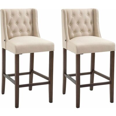 CLP Cassandra Crema Antico Scuro - Set di 2 Sgabelli CLP Cassandra Crema Antico Scuro - Set di 2 Sgabelli