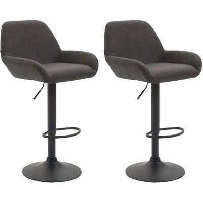 CLP Braga Set 2 Barhocker - Höhenverstellbar, Drehbar, Modern CLP Braga Set 2 Barhocker - Höhenverstellbar, Drehbar, Modern