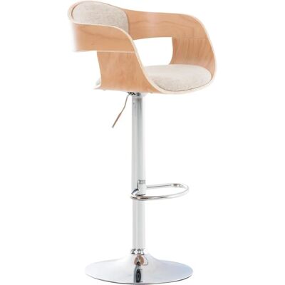 CLP Kingston Taburete de bar retro - Giratorio 360° Beige CLP Kingston Taburete de bar retro - Giratorio 360° Beige