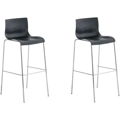 Sgabello da Bar CLP Hoover - Ergonomico, Moderno, Nero Sgabello da Bar CLP Hoover - Ergonomico, Moderno, Nero