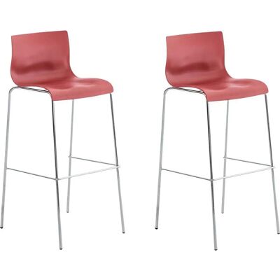 CLP 2 Sedie Alto Bancone Hoover Polipropilene - Design Ergonomico Moderno CLP 2 Sedie Alto Bancone Hoover Polipropilene - Design Ergonomico Moderno