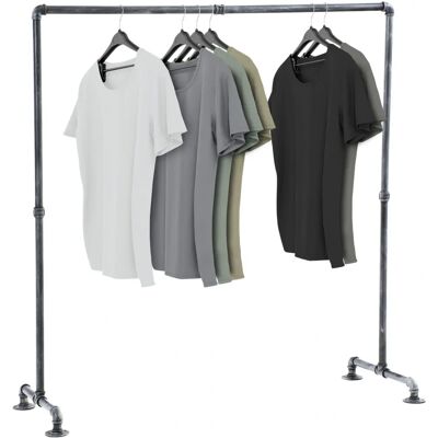 Homestoreking Metallo Argento Vaateteline - Stile Industriale Homestoreking Metallo Argento Vaateteline - Stile Industriale
