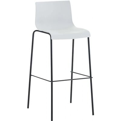 Taburete de Bar Moderno Blanco CLP - Asiento ergonómico de plástico Taburete de Bar Moderno Blanco CLP - Asiento ergonómico de plástico