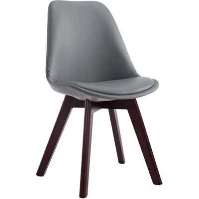 Silla de comedor tapizada gris Manado - Silla Silla de comedor tapizada gris Manado - Silla