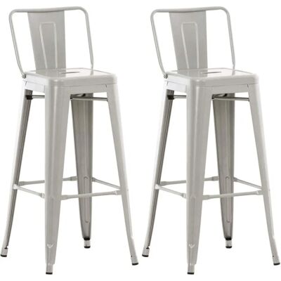 Set di Sgabelli da Bar Mason in Metallo - Stile Industriale - 77cm Set di Sgabelli da Bar Mason in Metallo - Stile Industriale - 77cm