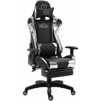 Sedia da Ufficio Turbo XL di Pricenet - Design sportivo Bianco/Nero Sedia da Ufficio Turbo XL di Pricenet - Design sportivo Bianco/Nero