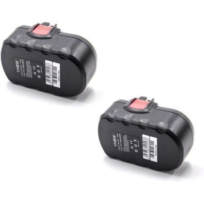 vhbw 2x Batteria compatibile con Bosch GSR 18 V, GST 18 V, GSR 18 VE-2, PSR 18 VE-2, PSB 18 VE 2 Utensile - Batteria NiMH 3000mAh 18V Nero/Rosso vhbw 2x Batteria compatibile con Bosch GSR 18 V, GST 18 V, GSR 18 VE-2, PSR 18 VE-2, PSB 18 VE 2 Utensile - Batteria NiMH 3000mAh 18V Nero/Rosso