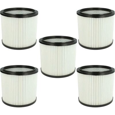 vhbw 5x Filtro pieghevole compatibile con aspirapolvere FIF - Filtro a cartuccia, Bianco vhbw 5x Filtro pieghevole compatibile con aspirapolvere FIF - Filtro a cartuccia, Bianco
