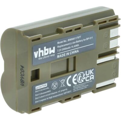 Batterie vhbw pour Canon - 2000mAh Li-Ion pour D30, D60, 5D, Rebel, 10D - Batterie pour Appareil Photo - Publicité Batterie vhbw pour Canon - 2000mAh Li-Ion pour D30, D60, 5D, Rebel, 10D - Batterie pour Appareil Photo - Publicité