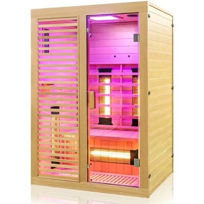 Saunaloft Hamlin Infrarotsauna 130x105 - Vollspektrum Sauna Saunaloft Hamlin Infrarotsauna 130x105 - Vollspektrum Sauna