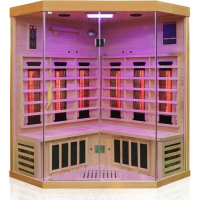 Brandon 140 x 140 Dual-Therm Infrarotkabine - Sauna Brandon 140 x 140 Dual-Therm Infrarotkabine - Sauna