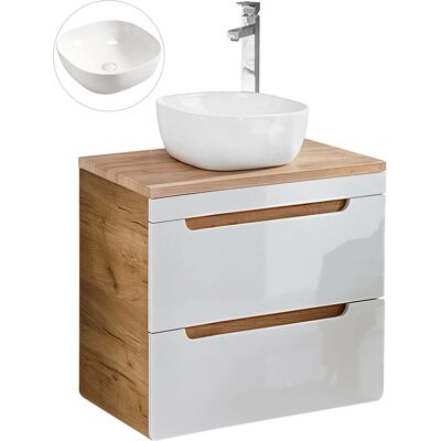 LUTON Waschtischset - Keramik-Waschbecken - Modernes Badezimmermöbel LUTON Waschtischset - Keramik-Waschbecken - Modernes Badezimmermöbel