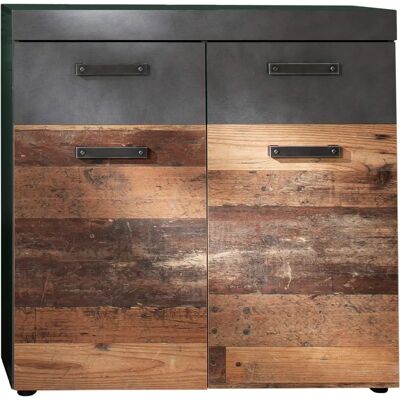 Meubles d'Entrée Trendteam Indy - Style Bois Usé - Gris Ciment - 90x89 cm - Publicité Meubles d'Entrée Trendteam Indy - Style Bois Usé - Gris Ciment - 90x89 cm - Publicité