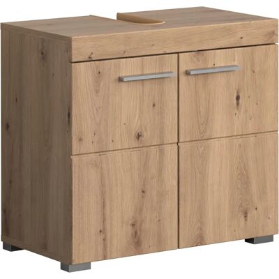 Meuble sous-lavabo Amanda de Trendteam - 60x56x34cm - Bois clair Meuble sous-lavabo Amanda de Trendteam - 60x56x34cm - Bois clair