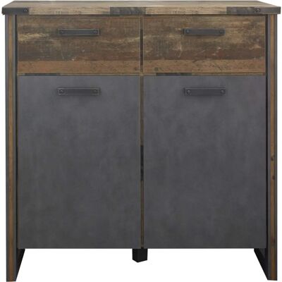 TRENDTEAM Prime Sideboard - 119cm Grau Alt Holz & Anthrazit TRENDTEAM Prime Sideboard - 119cm Grau Alt Holz & Anthrazit