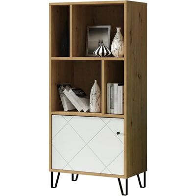 trendteam Touch Bibliothèque - 4 étagères, MDF, Blanc, 136cm - Publicité trendteam Touch Bibliothèque - 4 étagères, MDF, Blanc, 136cm - Publicité