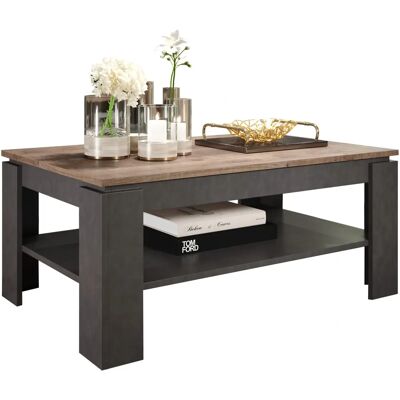 TRENDTEAM Georgia Table Basse Marron - Table Basse TRENDTEAM Georgia Table Basse Marron - Table Basse