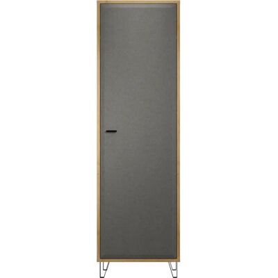 trendteam Garderobenschrank - Filz grau/Eiche Navarra - Kleiderschrank oder Schuhschrank trendteam Garderobenschrank - Filz grau/Eiche Navarra - Kleiderschrank oder Schuhschrank