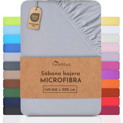Drap microfibre NATUREMARK avec coins Drap microfibre NATUREMARK avec coins