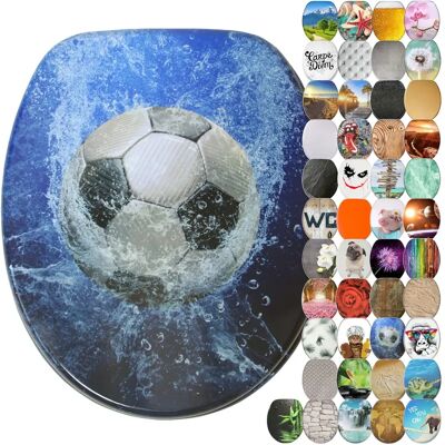 Sanilo Soccer WC-Sitz - Verstellbar, Oval, Antibakteriell, MDF Sanilo Soccer WC-Sitz - Verstellbar, Oval, Antibakteriell, MDF