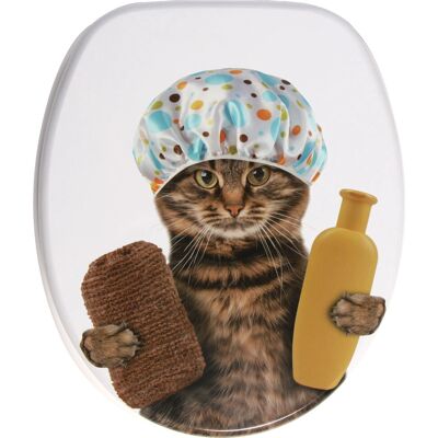 Couvercle de WC Shower Cat Sanilo - Réglable, antibactérien, montage facile - Publicité Couvercle de WC Shower Cat Sanilo - Réglable, antibactérien, montage facile - Publicité