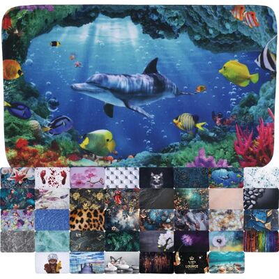 SANILO Delfin Korallen Badmatte - Rechteckig 70x110cm SANILO Delfin Korallen Badmatte - Rechteckig 70x110cm