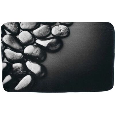 SANILO Hot Stones Badematte - Rechteckig, 50x80cm, Polyester, Grau SANILO Hot Stones Badematte - Rechteckig, 50x80cm, Polyester, Grau