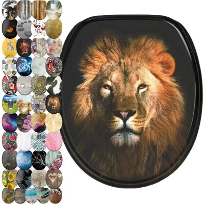 Couvercle de WC Sanilo Lion - SoftClose, Finition brillante, Pour WC standard - Publicité Couvercle de WC Sanilo Lion - SoftClose, Finition brillante, Pour WC standard - Publicité