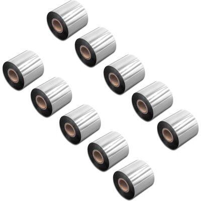 vhbw 10x Thermal Transfer Ribbon - Smudge-proof - 60mm x 300m - Black vhbw 10x Thermal Transfer Ribbon - Smudge-proof - 60mm x 300m - Black