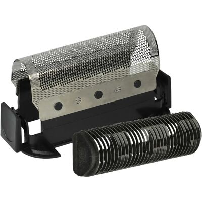 VHBW Set di lamina e lama compatibile con Braun - Nero Argento VHBW Set di lamina e lama compatibile con Braun - Nero Argento