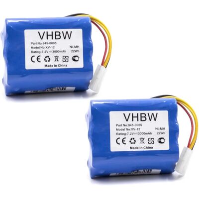 VHBW 2x Batería para Aspiradora Vorwerk VX100 - Alta Capacidad NiMH VHBW 2x Batería para Aspiradora Vorwerk VX100 - Alta Capacidad NiMH