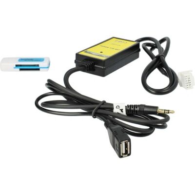Cable Adaptador de Audio AUX USB para Toyota - 145cm - Compatible con Sequoia, Prius, RAV4 - Radio de coche Cable Adaptador de Audio AUX USB para Toyota - 145cm - Compatible con Sequoia, Prius, RAV4 - Radio de coche