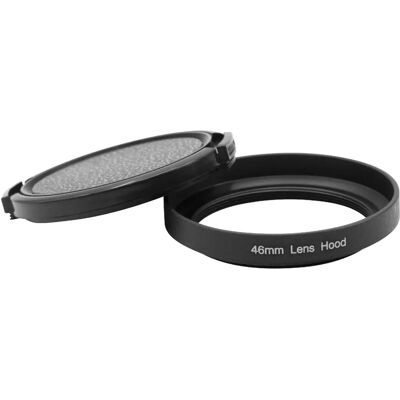 Pare-soleil pour Panasonic Lumix G, G1, GF1, GH1 - Métal, Rond, 46mm, Noir Pare-soleil pour Panasonic Lumix G, G1, GF1, GH1 - Métal, Rond, 46mm, Noir