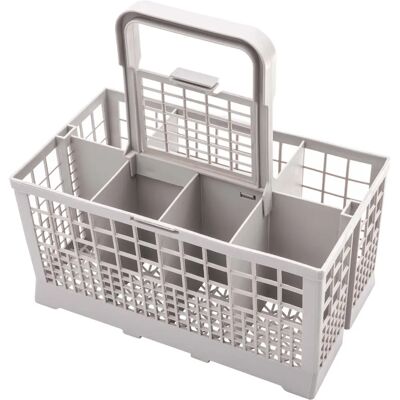 vhbw Cestello universale portaposate per lavastoviglie - con manico, grigio vhbw Cestello universale portaposate per lavastoviglie - con manico, grigio