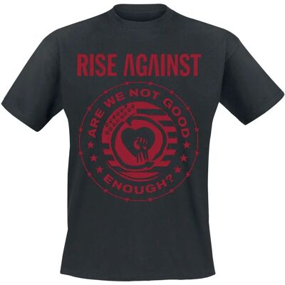 Rise Against Good Enough Schwarzes Kurzarm T-Shirt - T-Shirt Rise Against Good Enough Schwarzes Kurzarm T-Shirt - T-Shirt