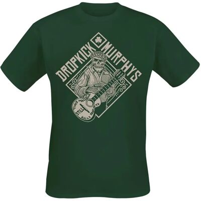 Dropkick Murphys Skelly Cousin - Kortermet T-skjorte - Herre - Mørkegrønn - Offisiell Dropkick Murphys Skelly Cousin - Kortermet T-skjorte - Herre - Mørkegrønn - Offisiell