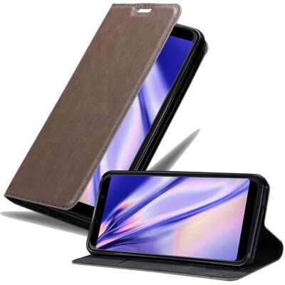 WIKO VIEW MAX Schutzhülle - Kartenfächer Ständer - Kaffee Braun WIKO VIEW MAX Schutzhülle - Kartenfächer Ständer - Kaffee Braun